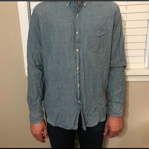 J Crew Men’s Chambray Shirt- Worn once